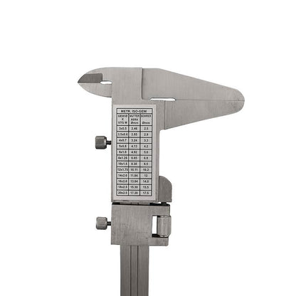 Skydelære med låseskrue 0-200 x 0,05 mm kæbelængde 50 mm