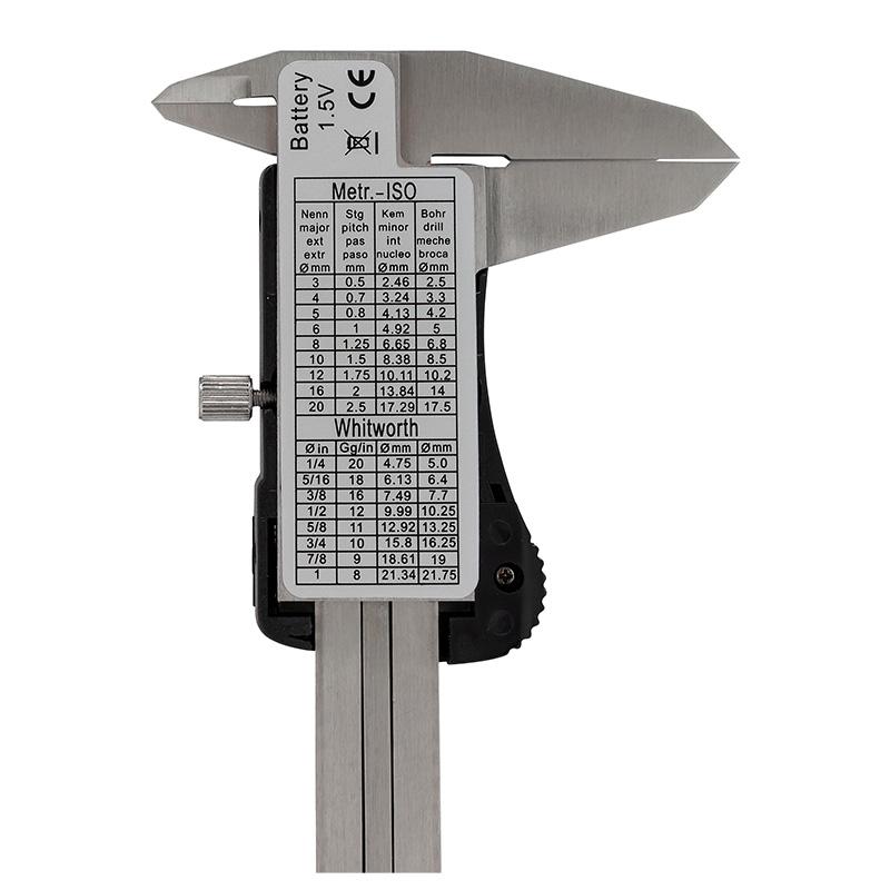 Digital Caliper 0-150 mm x 0.01 mm, jaw width 40 mm