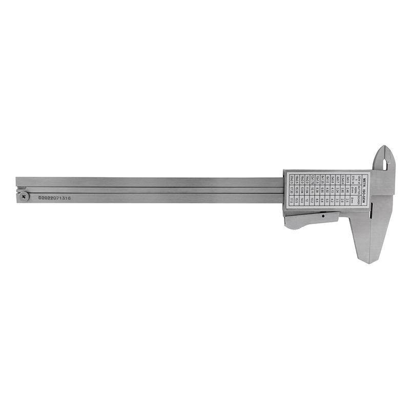 Skydelære DIN 862 stål 0-150mm; klemlås & målestav