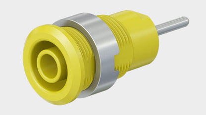 Bøsning SLB4-R forgyldt Grøn CAT III 1000V 24A