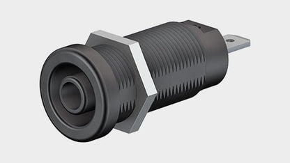 Socket recessed XEF-1R red 1000V AC/1500V DC - CAT III