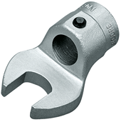 Open-end wrench head for keys with ø16mm insert 17mm