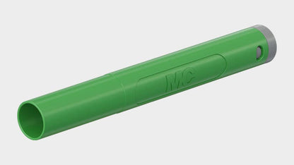 Han-stik Ø4mm SACR10-4A-39-TW GRØN CATII 1000V/CATIII 600V 19A max.1,0mm² Ø3,9mm f/crimpning FORGYLD