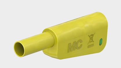 Bananstik Ø4mm SLQ-4N-46 rød 1000V  CATII/600V CATIII  32A f/2,5mm2 ledning for lodning