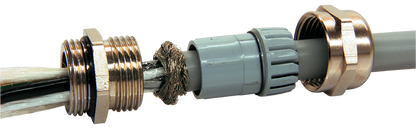 Kabelforskruning messing EMC M32; Ø11-21mm; IP68