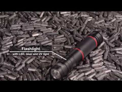 Flashlight LED/UV/LASER Blister incl. 3 AAA Batteries