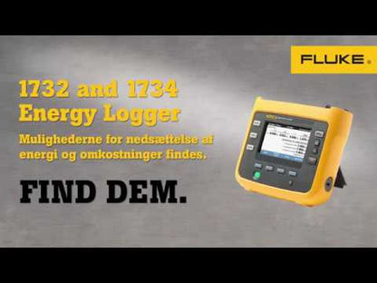 Spændings og energilogger 3-faset med software og strømtænger