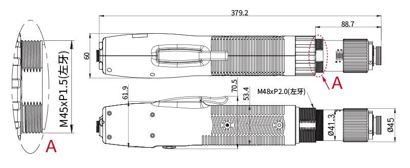 Screwdriver DC40V ESD 3-9Nm, bit B - 6 pin ex. SKP-40B-HL-800