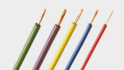 Ledning SILI-E 0,5mm2 sort 100m  300V 10A