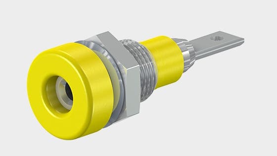 Bøsning LB-I 2 R,6KT blå 30V AC/60V DC - 10A CATI