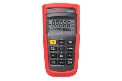 Thermometer 2-channel K and JK=-180°C -+1350°C/J after sensing 2 wire sensors included tp. K
